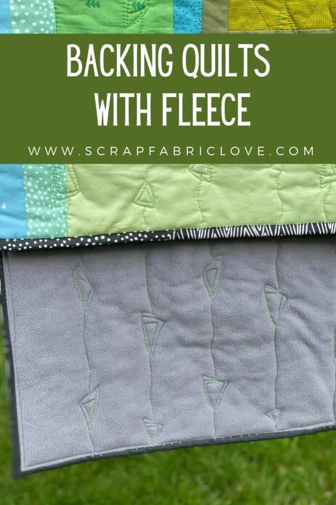 Using fleece outlet for quilt batting