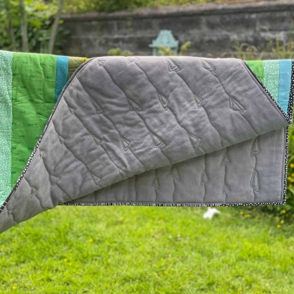 How to use Fleece for Quilt Backing Scrap Fabric Love