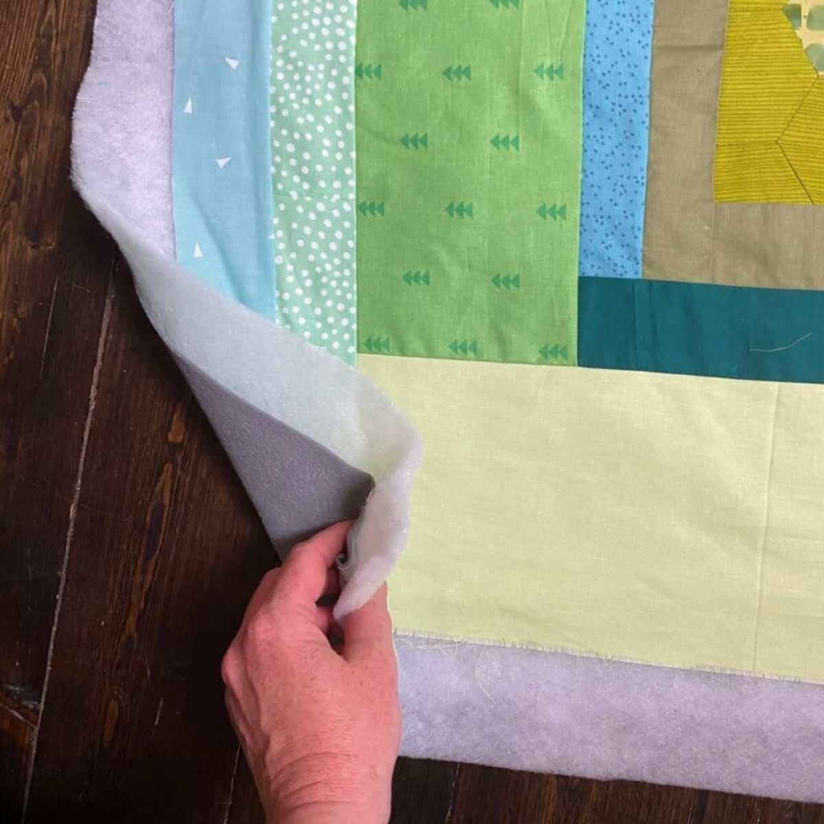 How to use Fleece for Quilt Backing Scrap Fabric Love