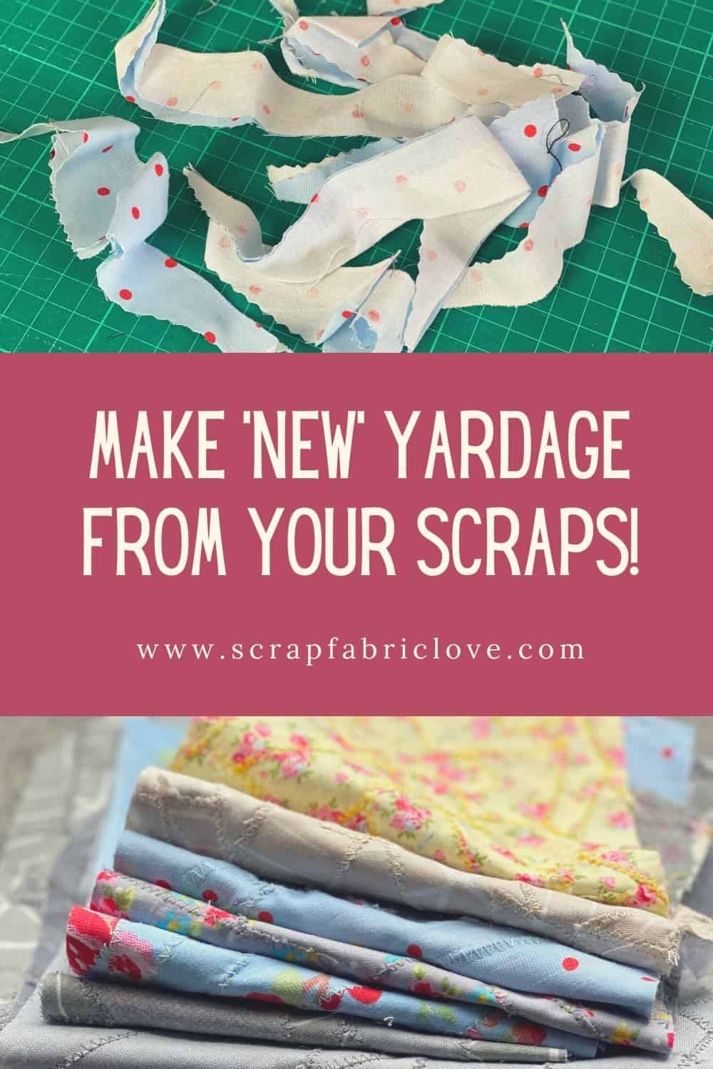 How to Make Fabric from your Scraps Part 1 Irregular Shaped Scraps