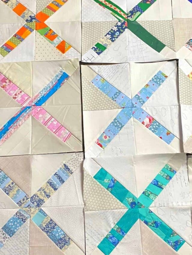 How to Sew Scraps to Adding Machine Tape Fabric from Scraps Story