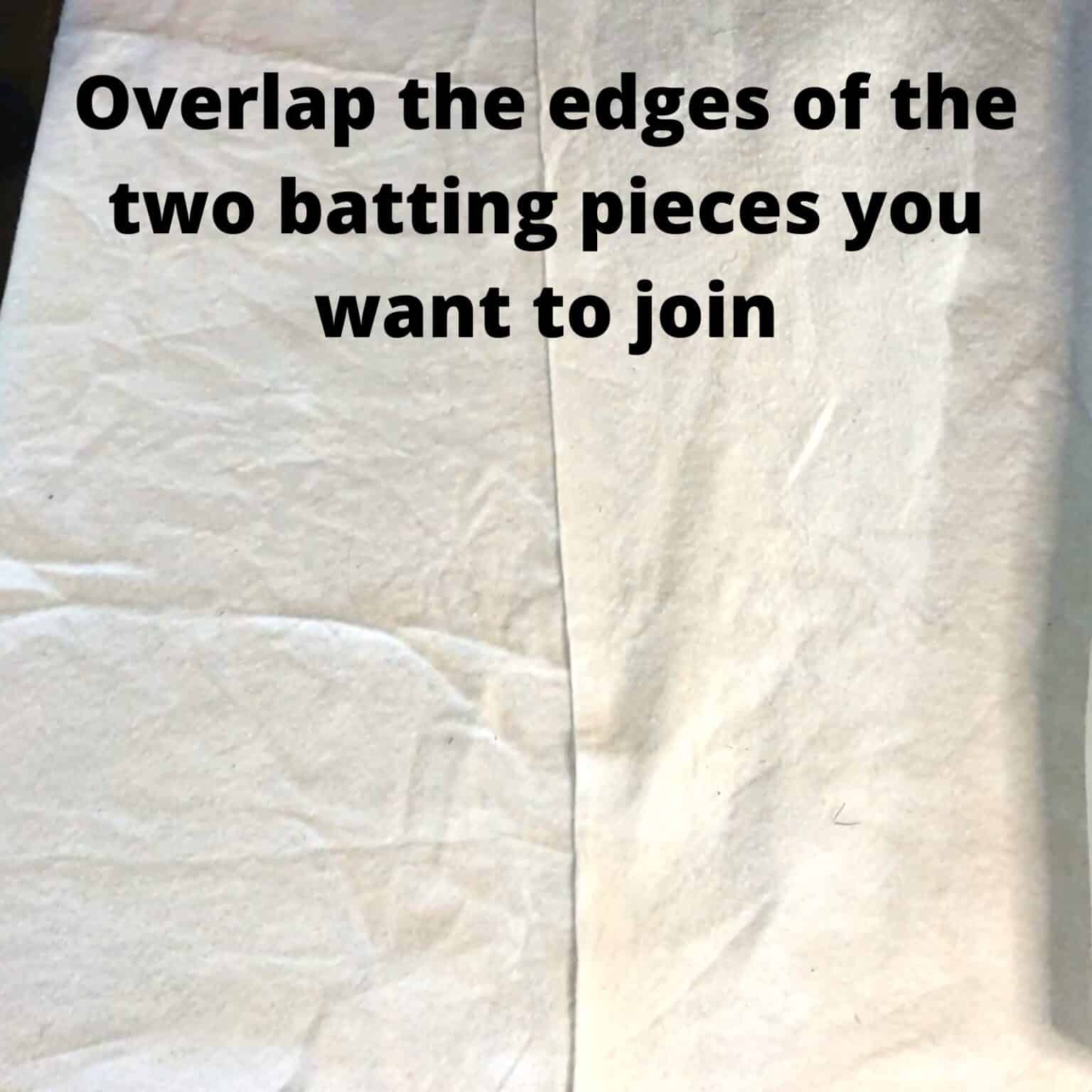 How to Join Quilt Batting Pieces Use your Leftovers! Scrap Fabric Love