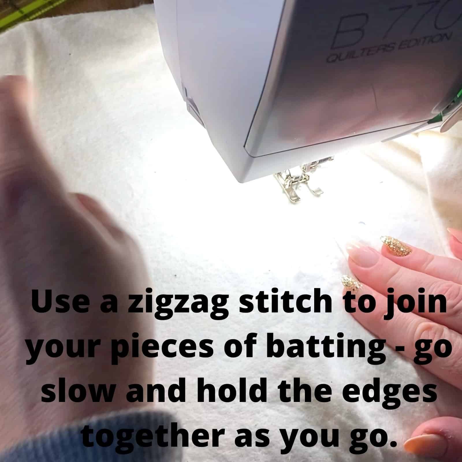 How to Join Quilt Batting Pieces Use your Leftovers! Scrap Fabric Love