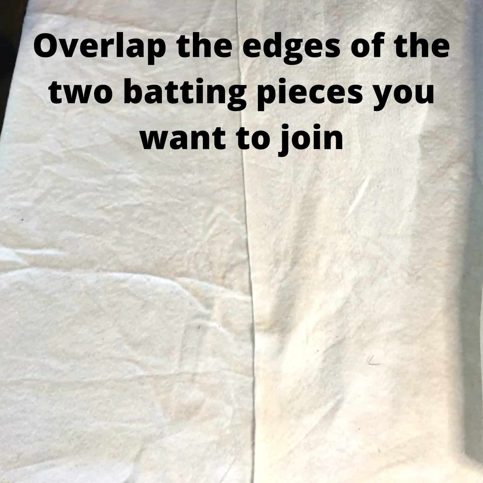 How to Join Quilt Batting Pieces Use your Leftovers! Scrap Fabric Love