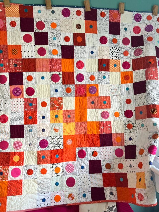 Making a Habit Tracker Quilt for Weight Loss Story Scrap Fabric Love