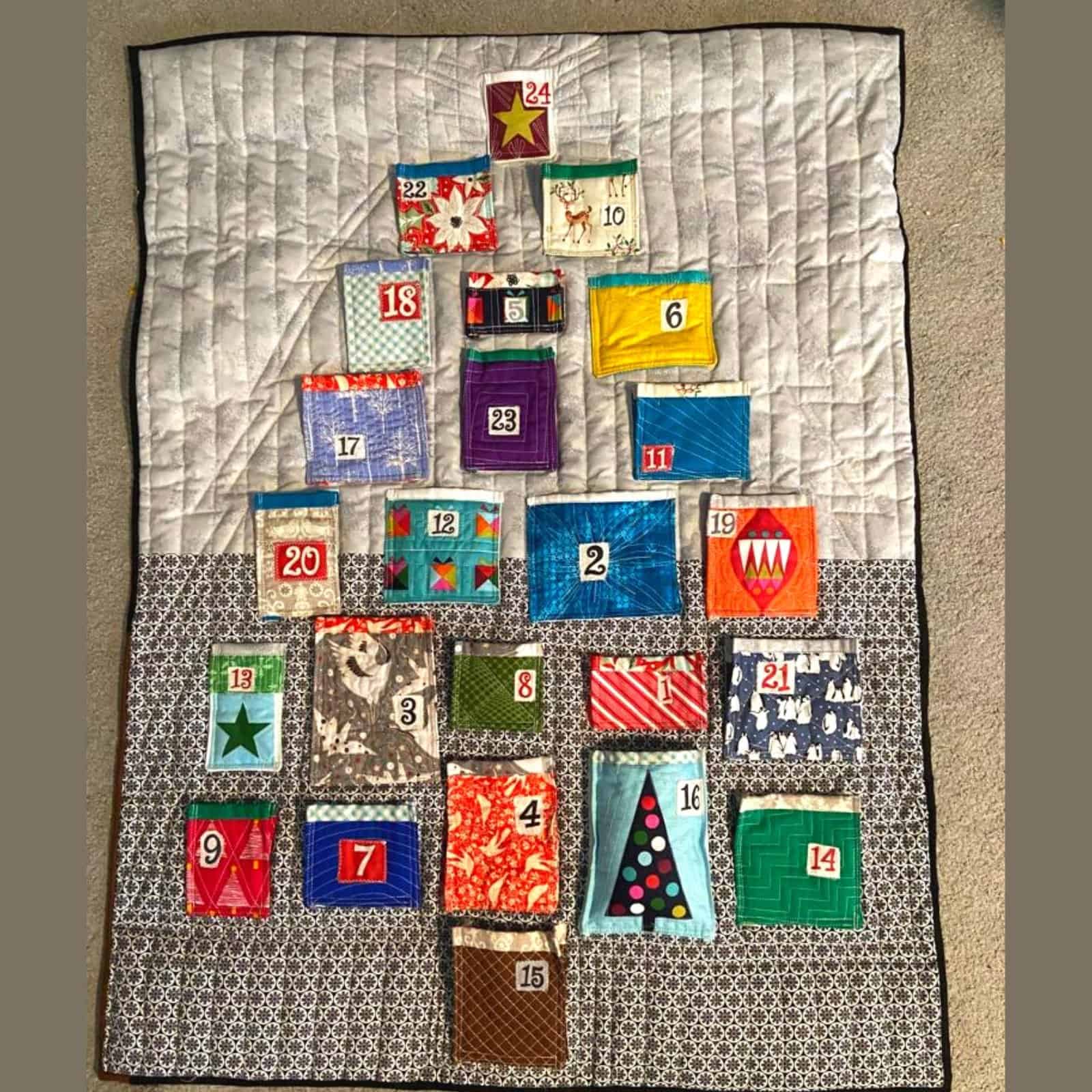 Making a Quilted Advent Calendar from Scraps! Scrap Fabric Love