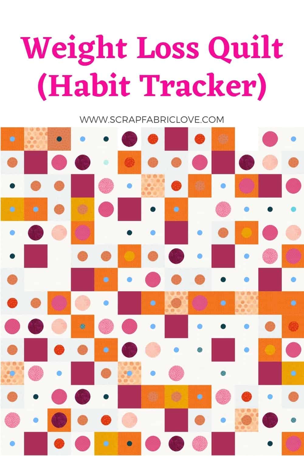 Making a Weight Loss Quilt A habit tracker in Quilt form!