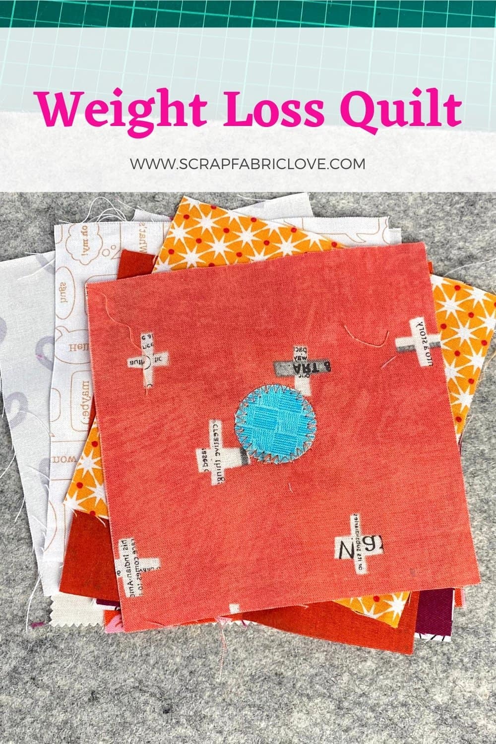 Making a Weight Loss Quilt A habit tracker in Quilt form!