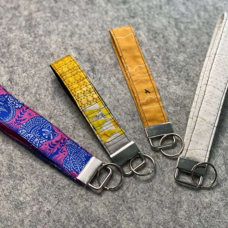Quilted Key Fob Tutorial Scrap Fabric Love
