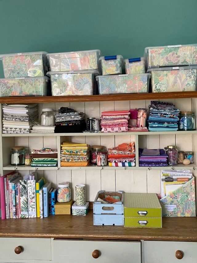 sewing room makeover - sewing space before