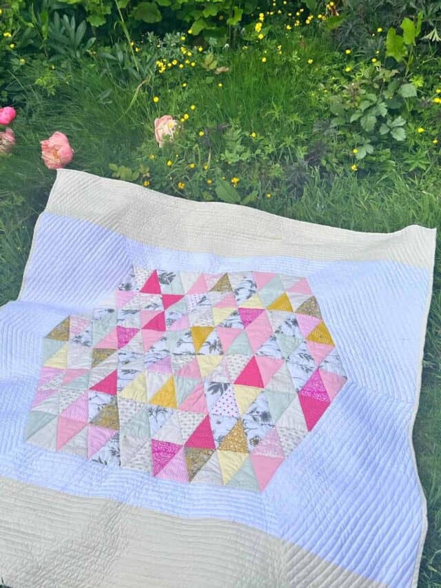 Making a Quilt without a Pattern My Triangle Madness Quilt Story