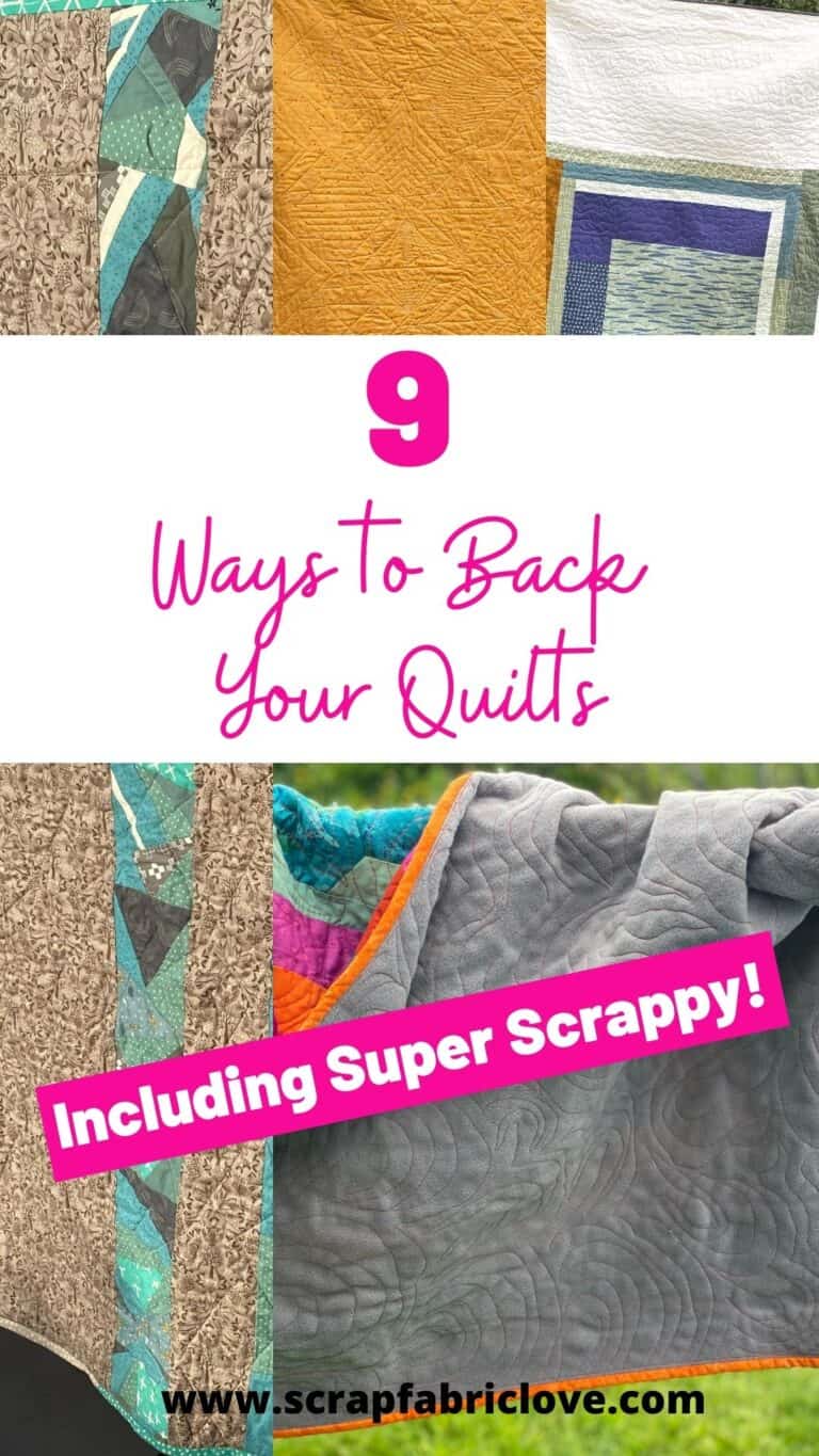 10 Quilt Backing Ideas From Super Simple to Super Scrappy!