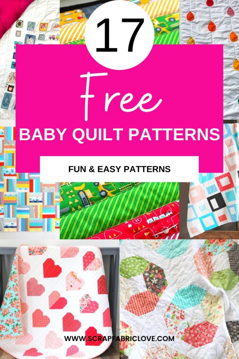 17 Fun & Easy Free Baby Quilt Patterns Scrap Fabric Love