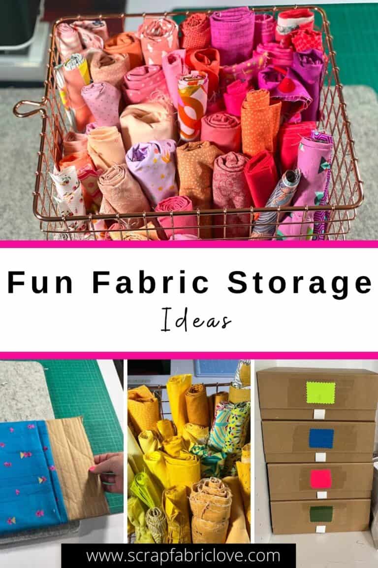 14 Fun & Pretty Fabric Storage Ideas Scrap Fabric Love