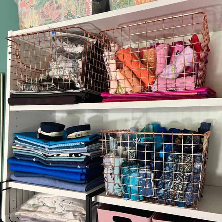 14 Fun & Pretty Fabric Storage Ideas Scrap Fabric Love