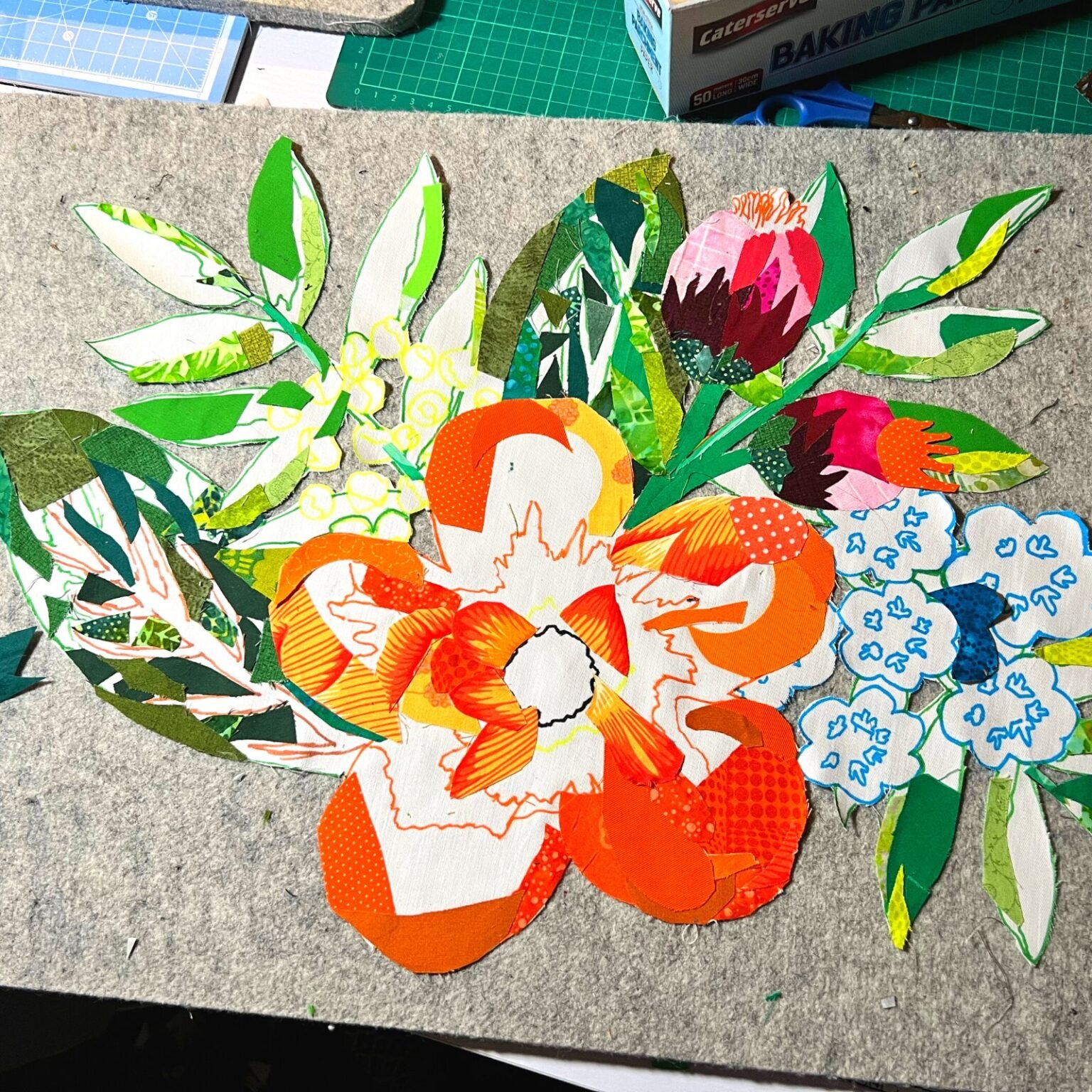 My First Time Collage Quilt So Much Fun! Scrap Fabric Love