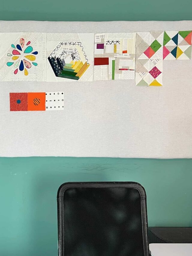 Making a Quilt Design Wall Story Scrap Fabric Love