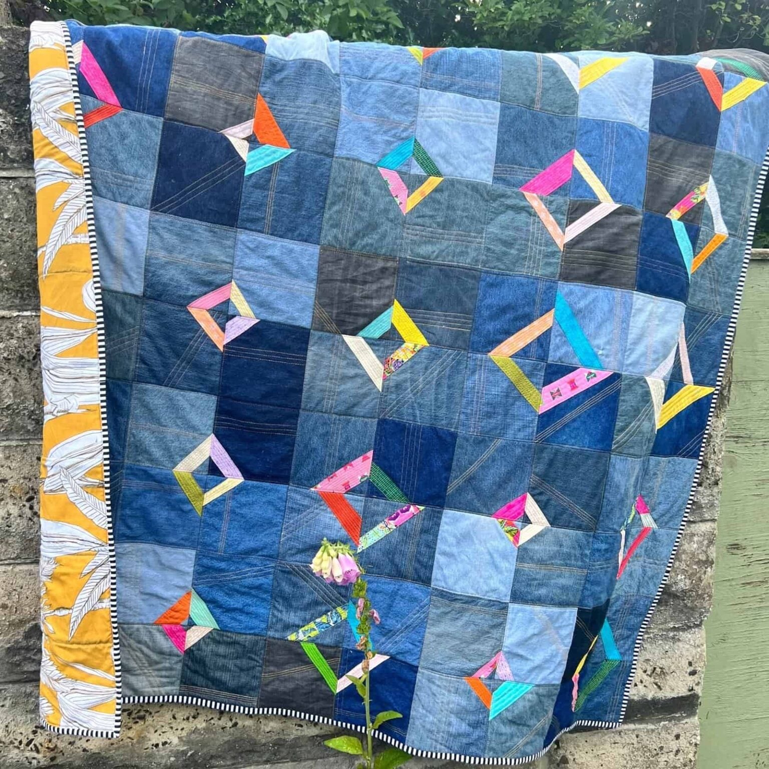 Easy Double Orange Peel Quilt Block! Scrap Fabric Love