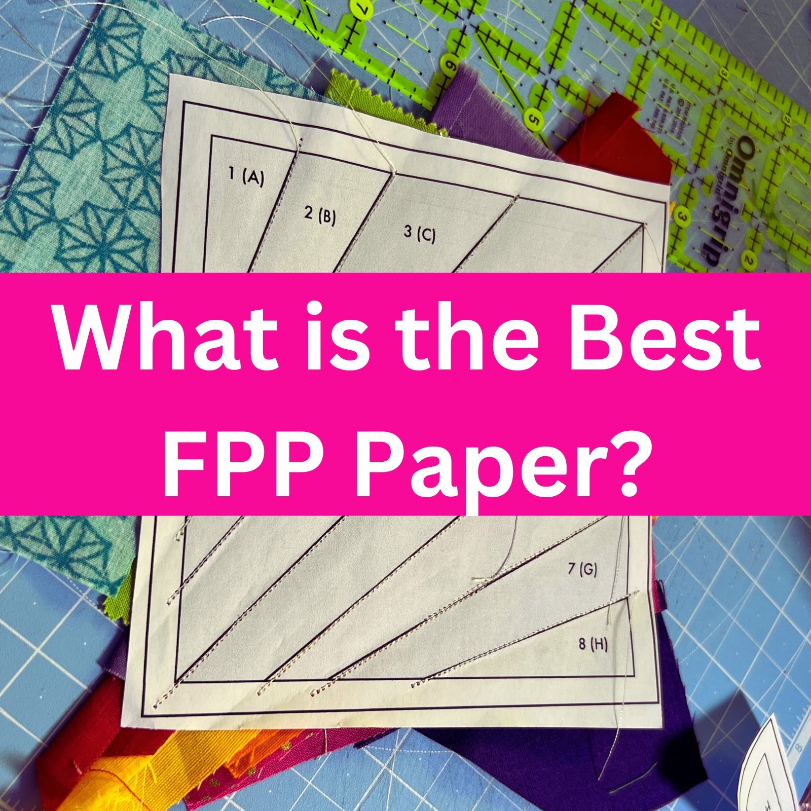 Does it really matter which paper piecing paper you use?A review.