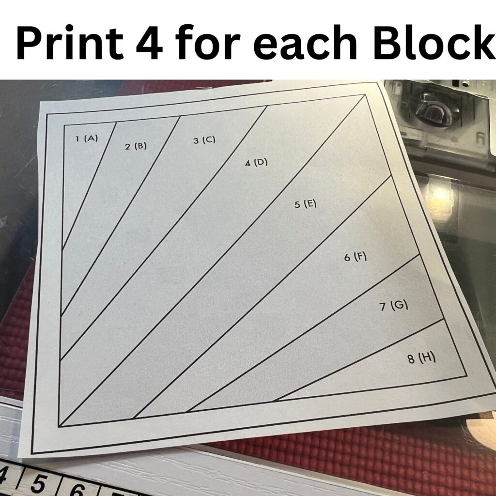 Scrap Burst Quilt Block - FREE Foundation Paper Piecing Pattern