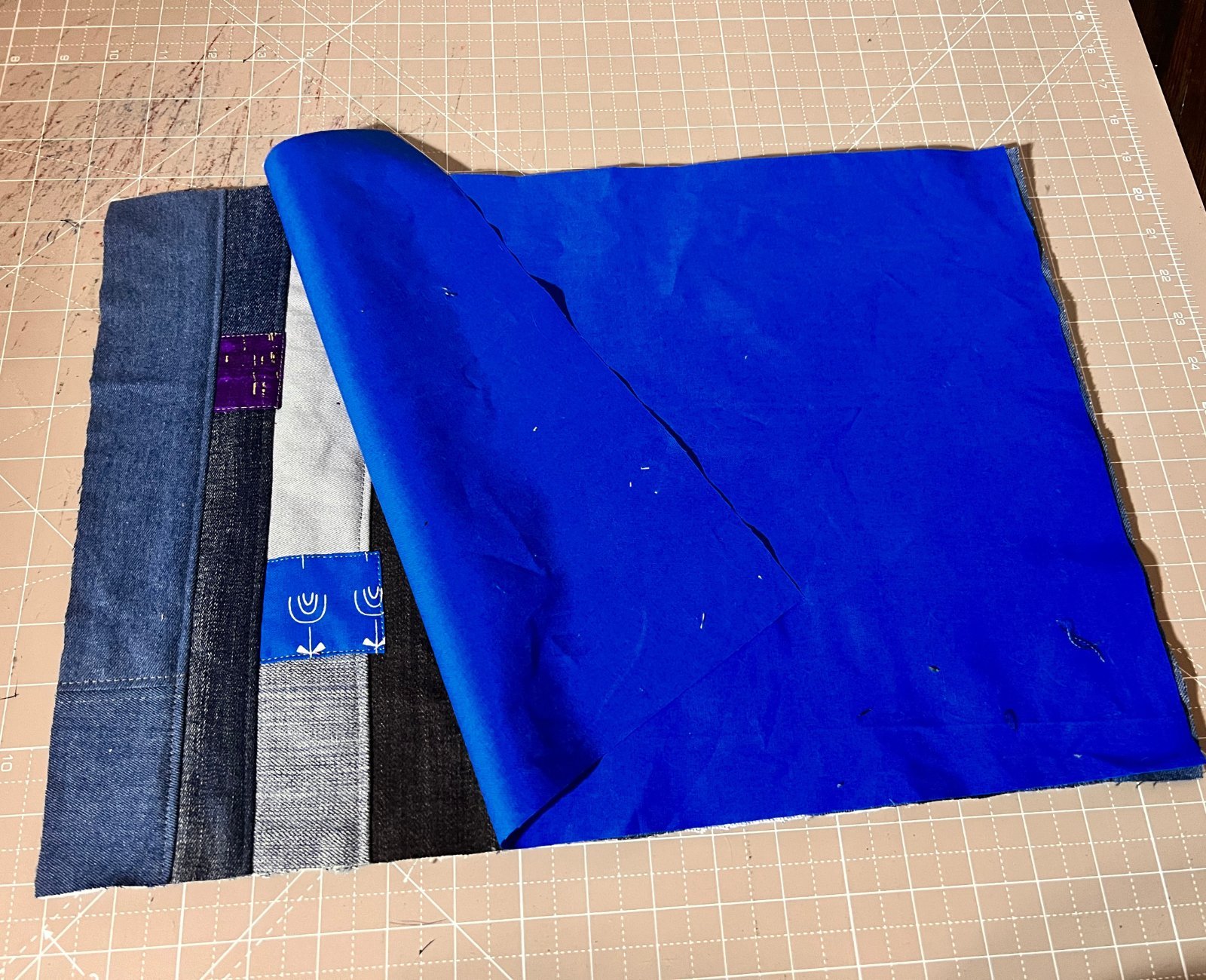 How to Make your Own Placemats from Denim Scraps Scrap Fabric Love