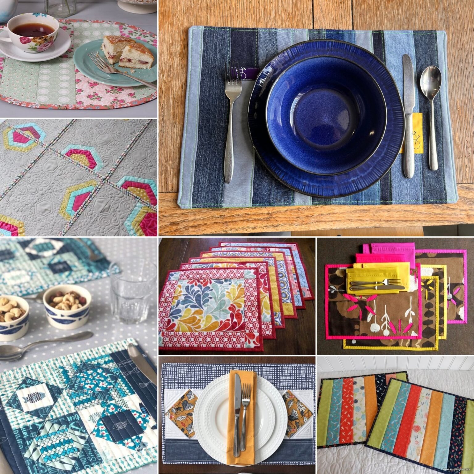 13 Quilted Placemat Patterns To Brighten Up Your Table! Scrap Fabric Love