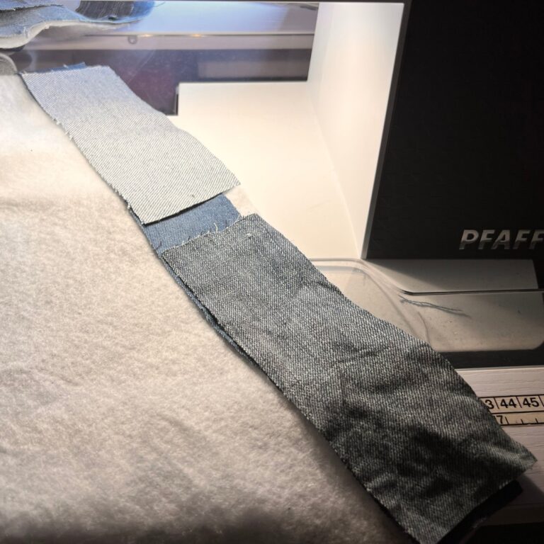 How to Make your Own Placemats from Denim Scraps Scrap Fabric Love