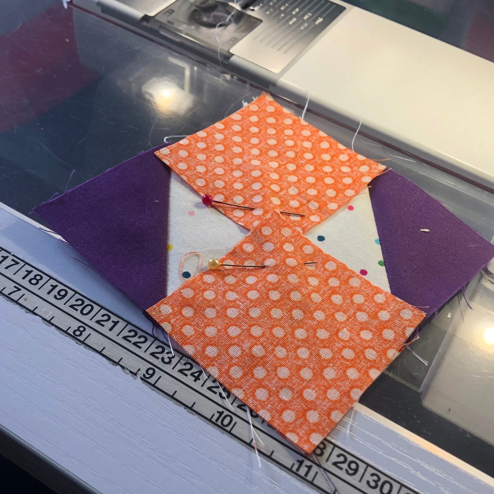 Square in a Square Variation Quilt Block (Big 20