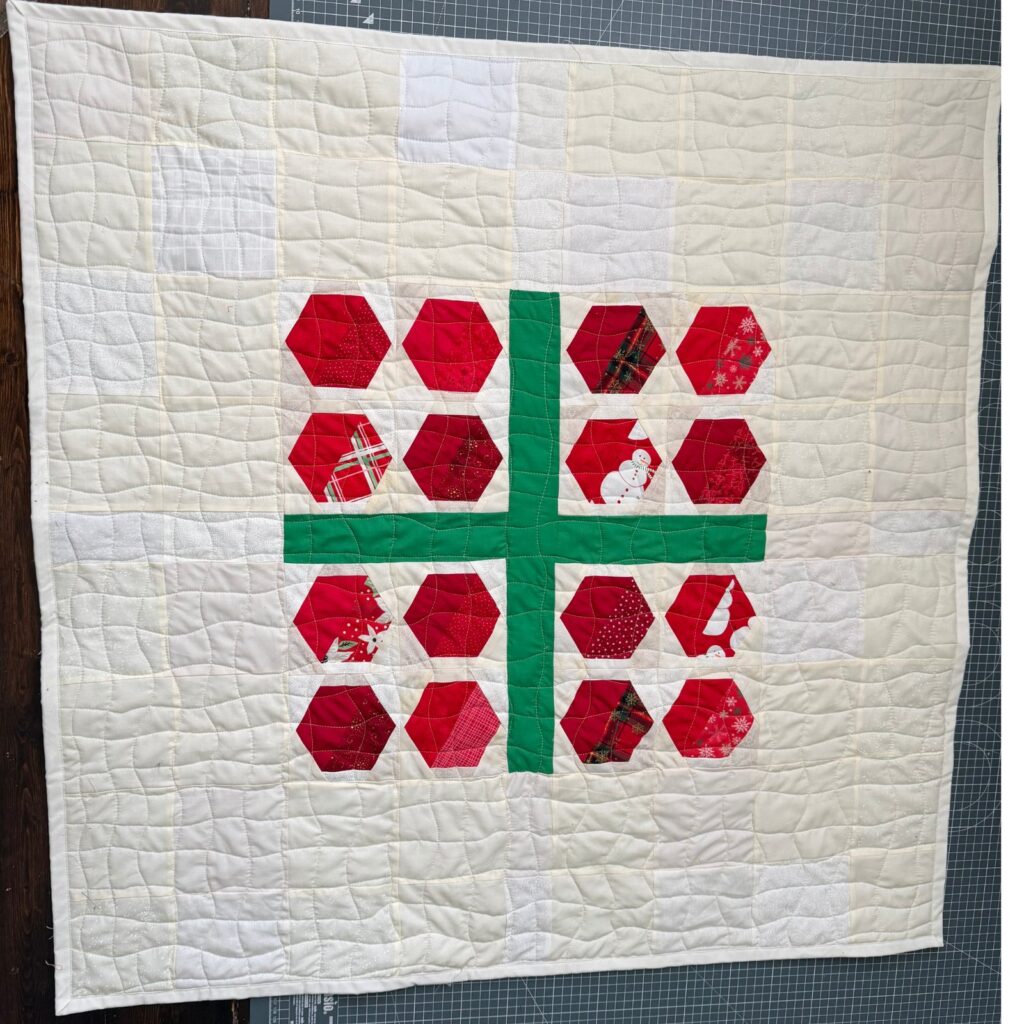 bound christmas quilt without bow