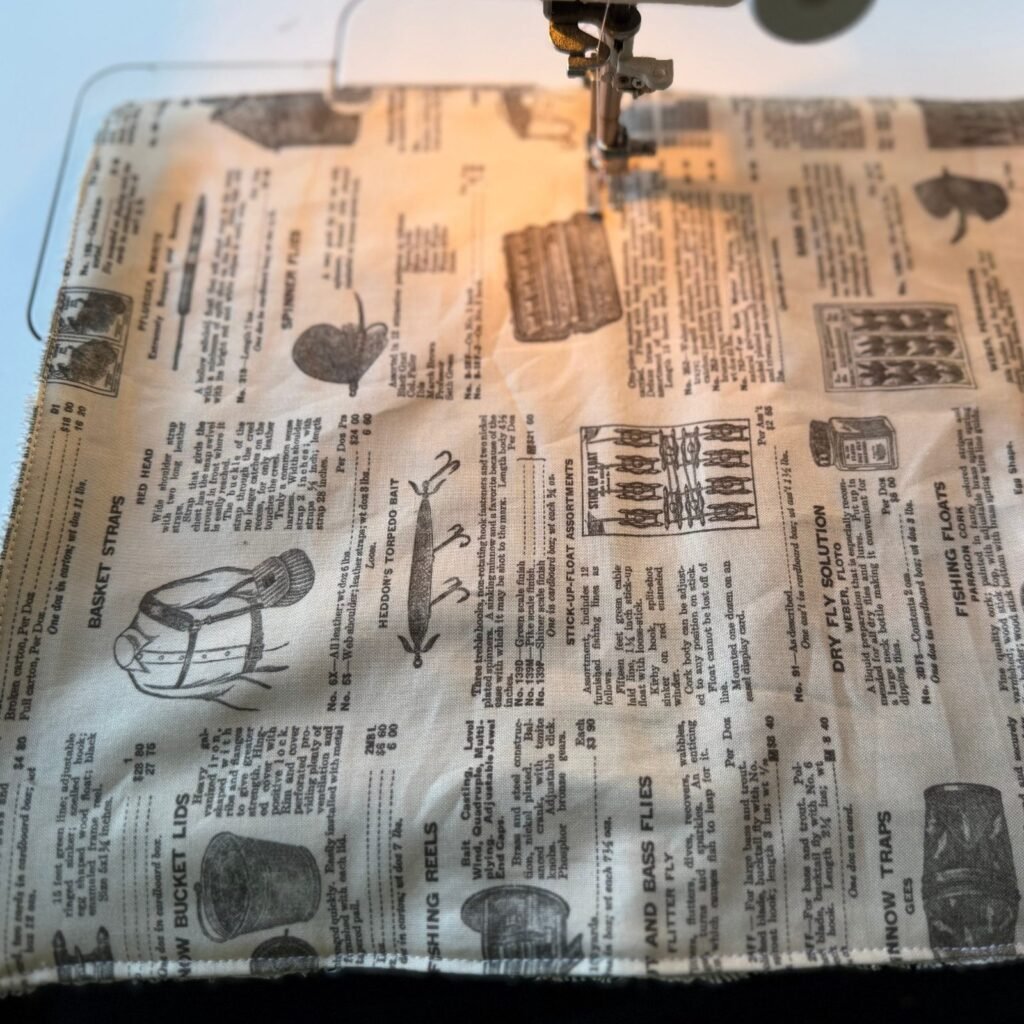 securing stitches for unpaper towel