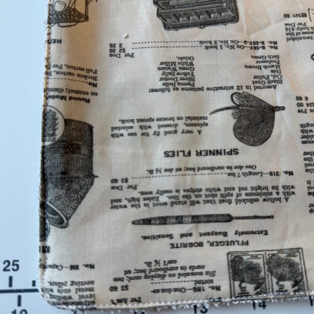 close up topstitching