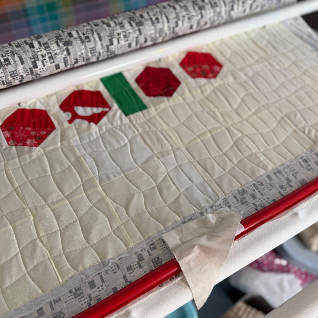 wavy cross hatch quilting