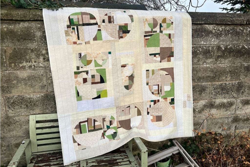 nature colour improv quilt