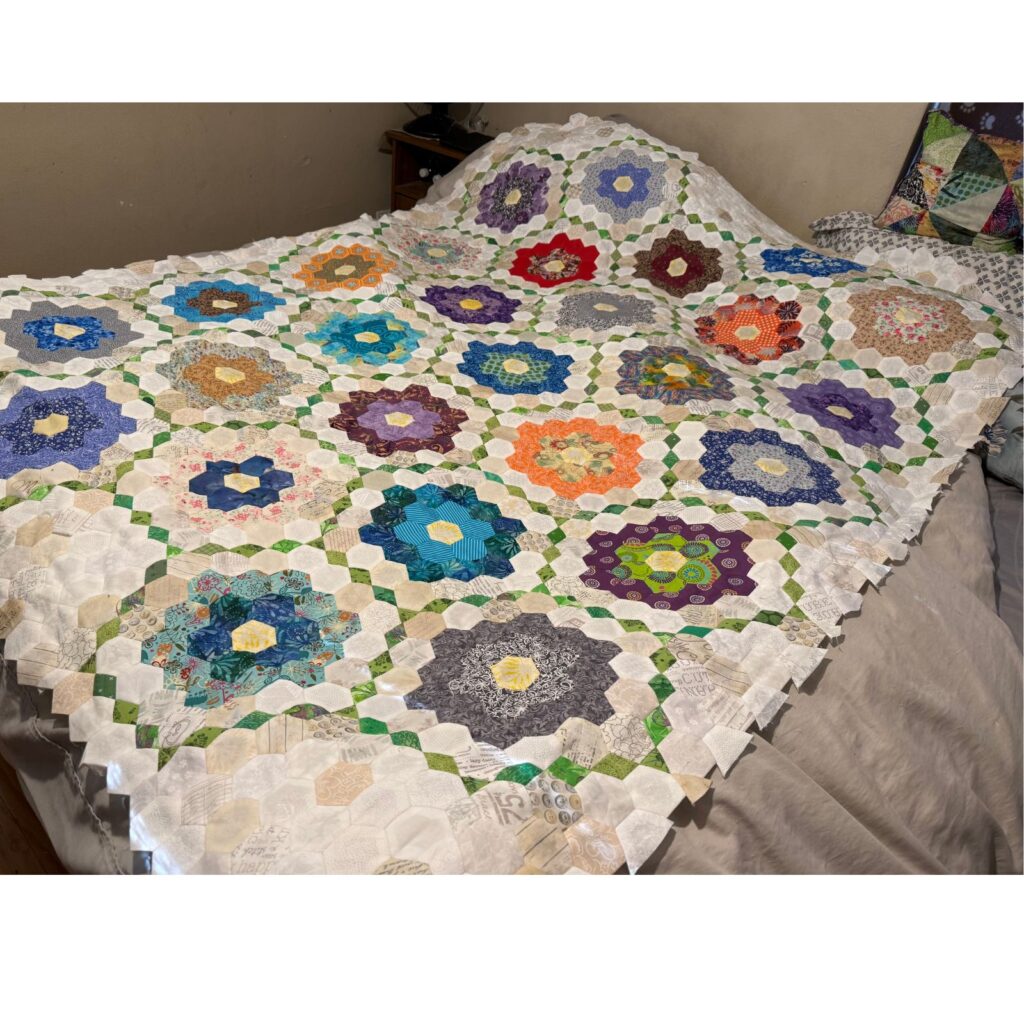 grandma's flower garden quilt