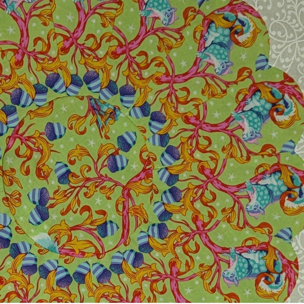 close up Tula pink block