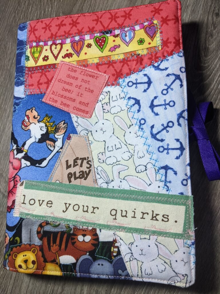 quilted journal cover